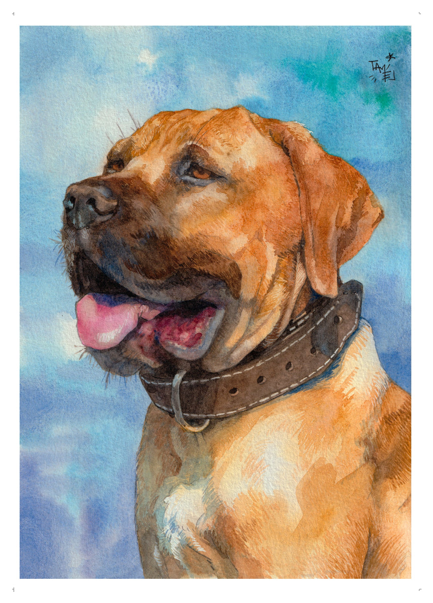 Portrait animalier personnalisé à l'aquarelle