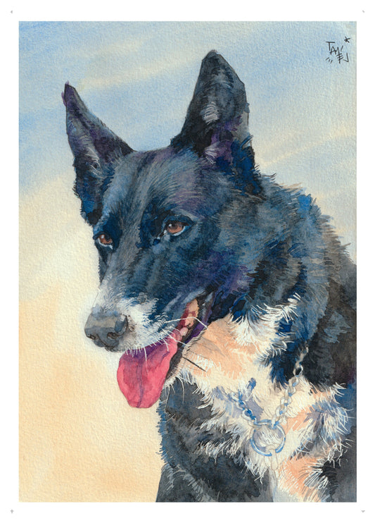 Portrait animalier personnalisé à l'aquarelle
