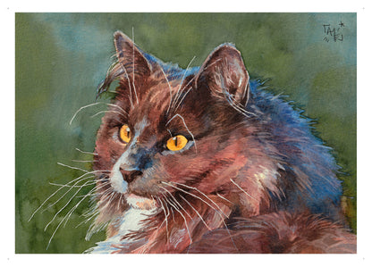 Portrait animalier personnalisé à l'aquarelle