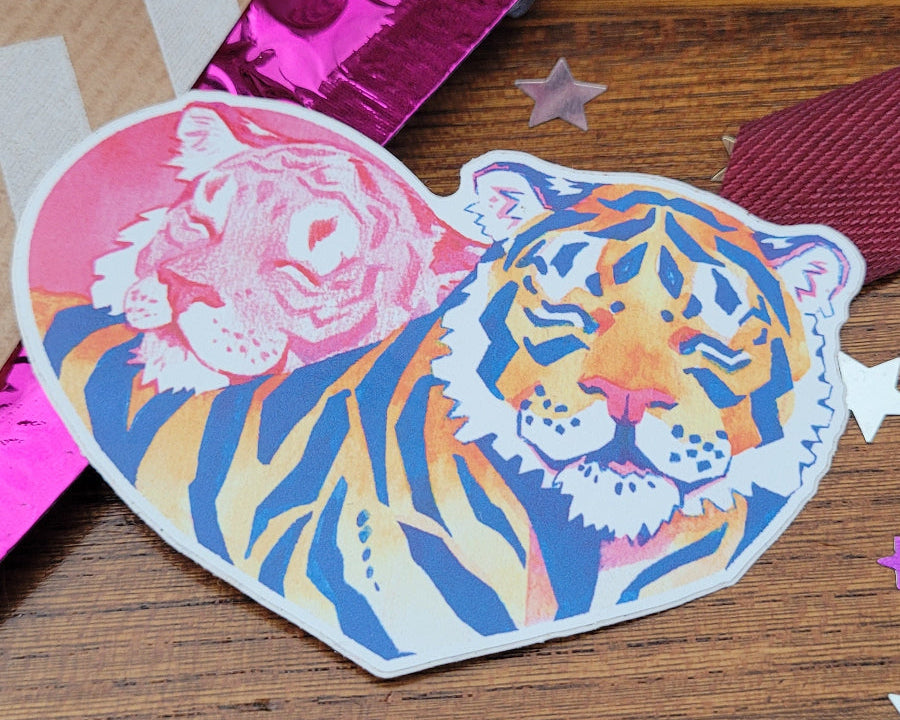 Tigres en Cœur - Sticker