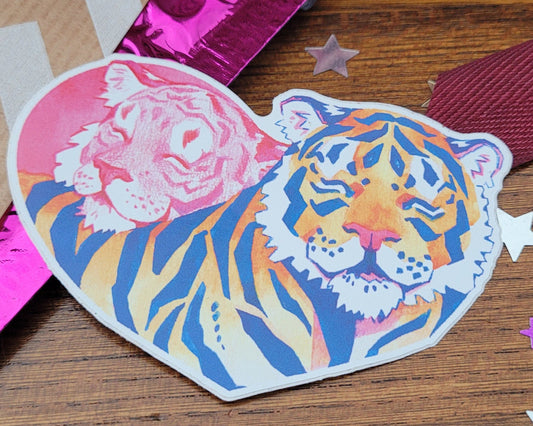 Tigres en Cœur - Sticker
